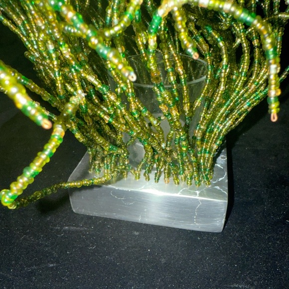 Michael Aram Green Grass Beaded Votive NIB - Picture 11 of 11